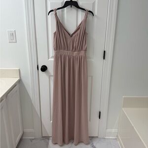 Express Elegant Blush Sleeveless Maxi Dress